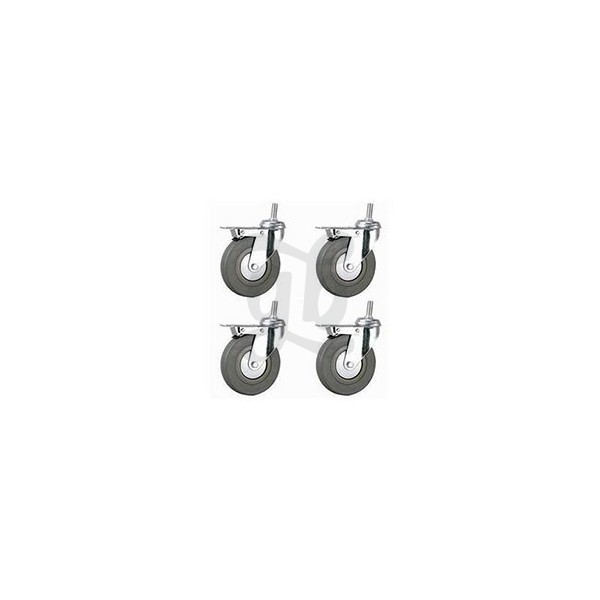 Kit de 4 roues pour les pieds du plateau