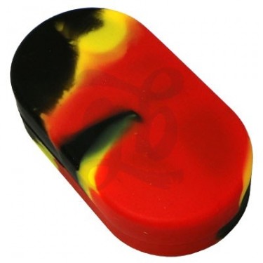 Estuches de silicona 6 secciones - Negro, rojo y amarillo