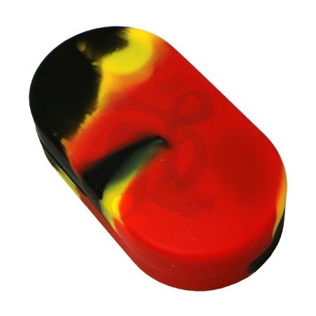 Estuches de silicona 6 secciones - Negro, rojo y amarillo