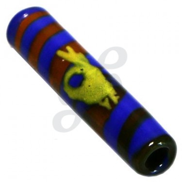 Murano Glass Mouthpieces - Brown and blue