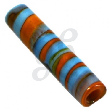 Murano Glass Mouthpieces - Orange and blue