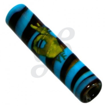 Murano Glass Mouthpieces - Black and blue