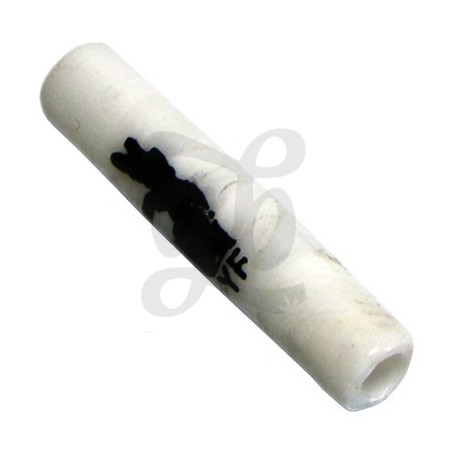 Embouts buccaux en verre de Murano Blanc moyen