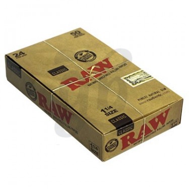 Caja 24 librillos papel Raw