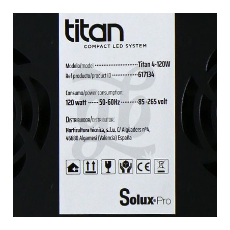 Solux Titan 120W LED data sheet