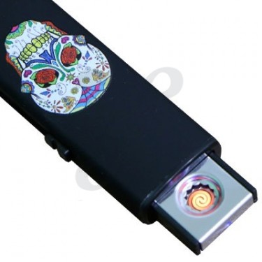 Mechero Eléctrico USB Calavera