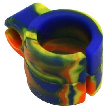 Anillo de silicona - Azul, amarillo y naranja