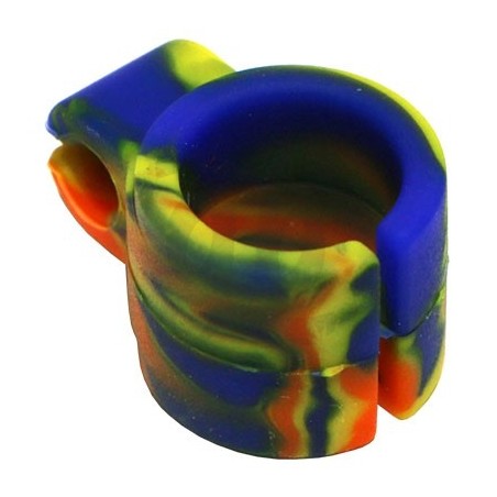 Anel de silicone - Azul, amarelo e laranja