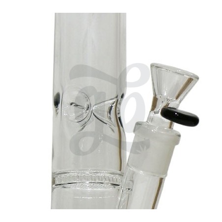 Bong de cristal doble percolador