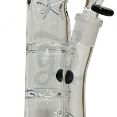 Bong de cristal doble percolador Aquila