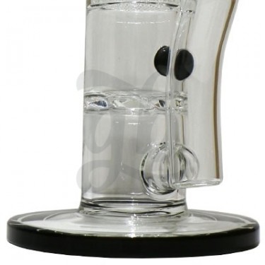 Bong de cristal doble percolador