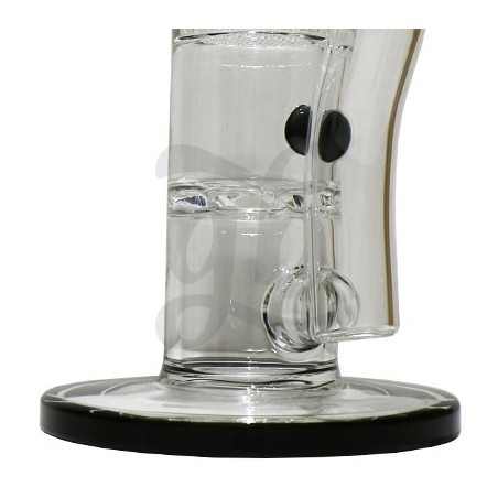 Bong de cristal doble percolador