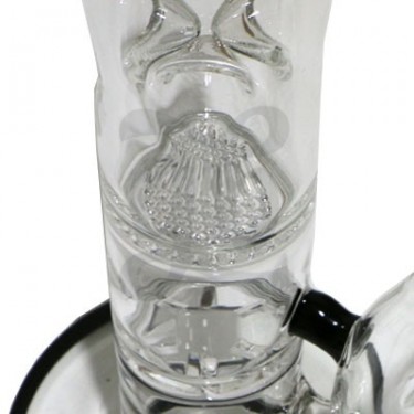 Bong de cristal doble percolador