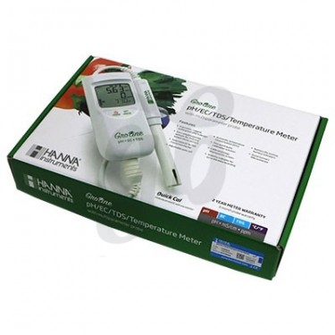 Medidor Hanna pH/EC/TDS/Temp Portátil caja