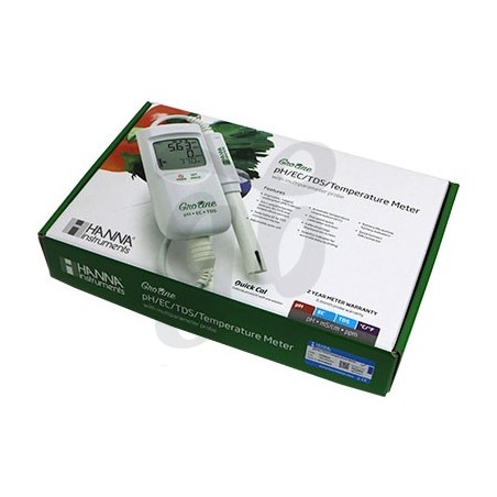 Medidor Hanna pH/EC/TDS/Temp Portátil caja