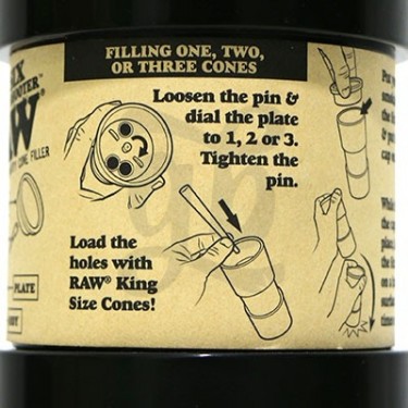 RAW Six Shooter - Instructions on how to fill cones