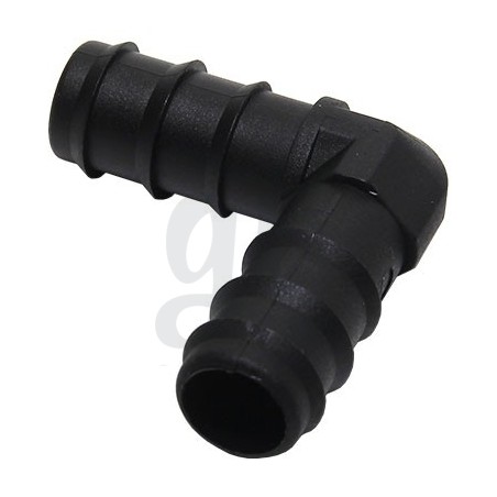 Codo 90º para tubo de riego de 16mm Codo 90º para tubo de riego de 16mm
