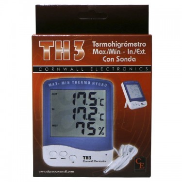 Digital Thermo-hygrometer with Sensor - Box