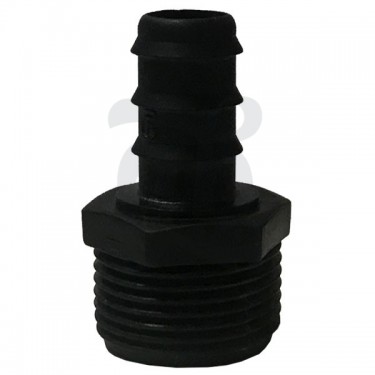 Nez de robinet fileté mâle ½ ou ¾" de 16 mm