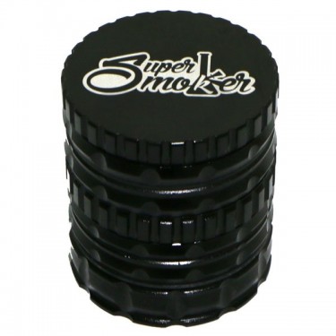 Grinder Doble Aluminio Giza 62mm 5 partes - Negro, cerrado