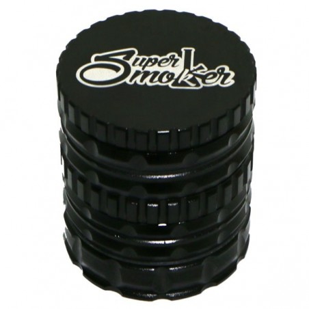 Grinder Doble Aluminio Giza 62mm 5 partes - Negro, cerrado