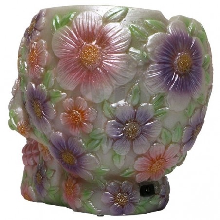 Cenicero Calavera Mexicana com LED por trás