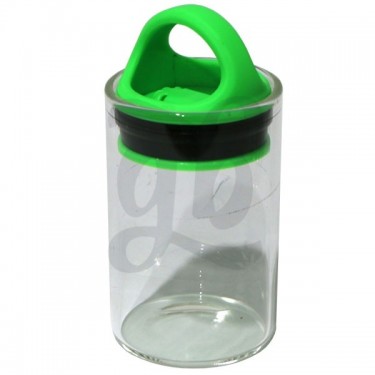 Bote de Cristal Hermético - Tapa verde