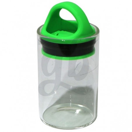 Bote de Cristal Hermético - Tapa verde