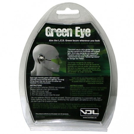 LED Vert Main-Libre Green Eye - emballage et instructions