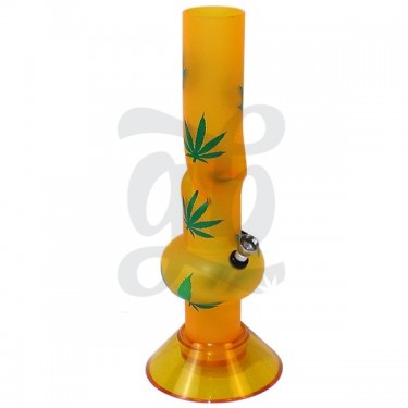Bong acrílico de varios tamaños - amarillo y verde