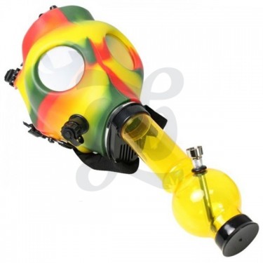 Bong Masque à Gaz rasta