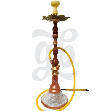 Shisha com iluminação LED e controle remoto - material de madeira