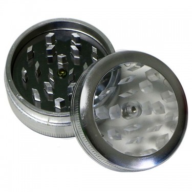 Grinder Botón plata