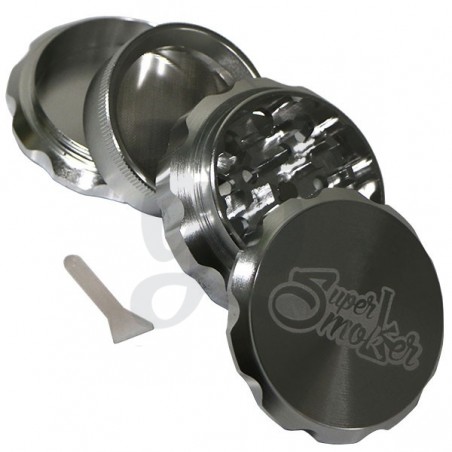 Grinder en métal Izamal  4 parties ouvert argent