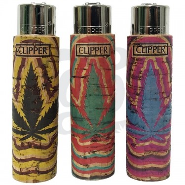 Mechero Clipper con funda - Leaves 2