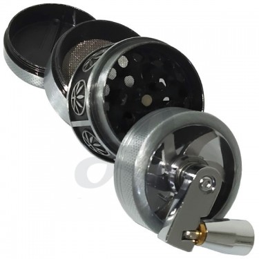 Grinder Manivela Metálica Plateado