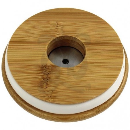 Airtight Dank Glass Jar with Hygrometer - Lid