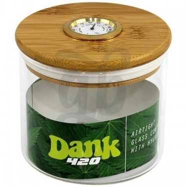 Airtight Dank Glass Jar with Hygrometer