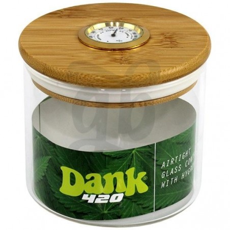 Airtight Dank Glass Jar with Hygrometer