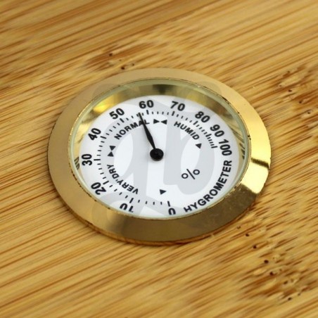 Airtight Dank Glass Jar with Hygrometer to measure humidity