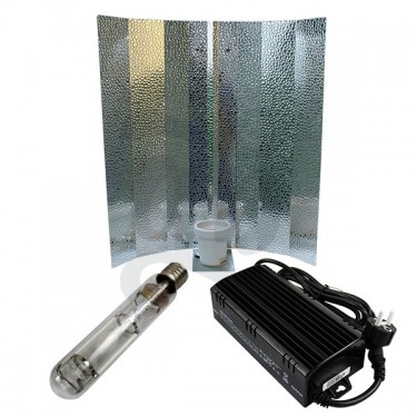 Reflector Estuco, Bombilla Lec 600 W o HPS mixta de 600 W y un balastro