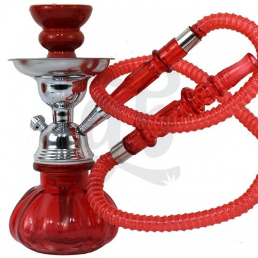 Shisha roja una manguera