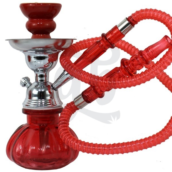 Shisha roja una manguera