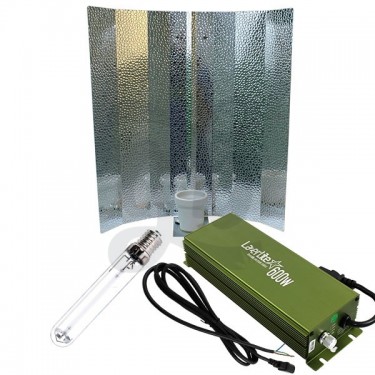Kit de balastro, reflector con casquillo E40, bombilla HPS o HM y cable plug y play