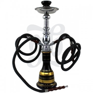 Shisha doble manguera negro