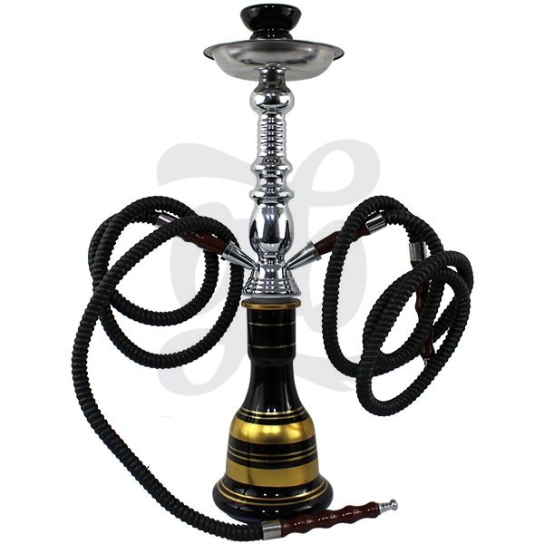 Shisha doble manguera negro