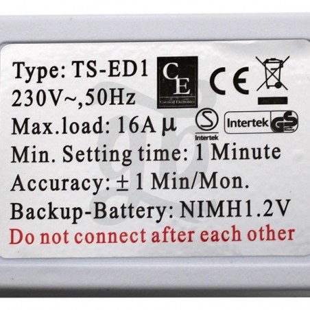 Digital Timer specifications