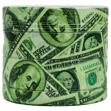 Grinder Black Leaf Dollar 4 partes - GB The Green Brand