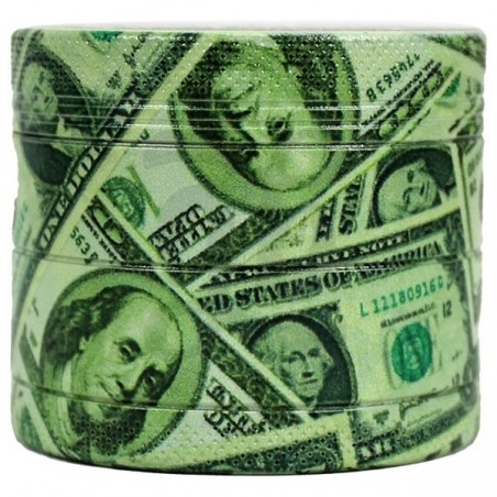 Grinder Black Leaf Dollar 4 partes - GB The Green Brand