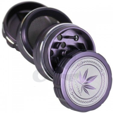 Grinder motif feuille de cannabis